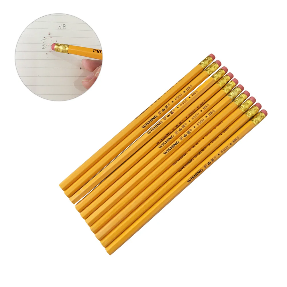 

12pcs Kid Pencils Multifunction Writing Wooden HB Pencils with Eraser Students Painting Sketch Writing Student Stationery Pens