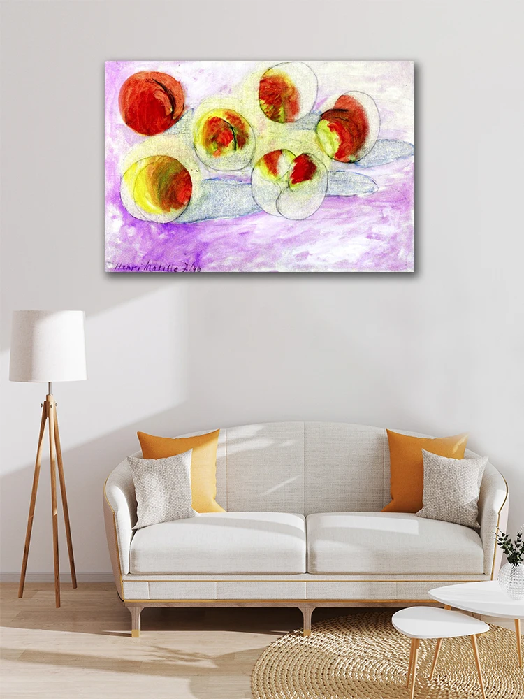 Картина на холсте персики