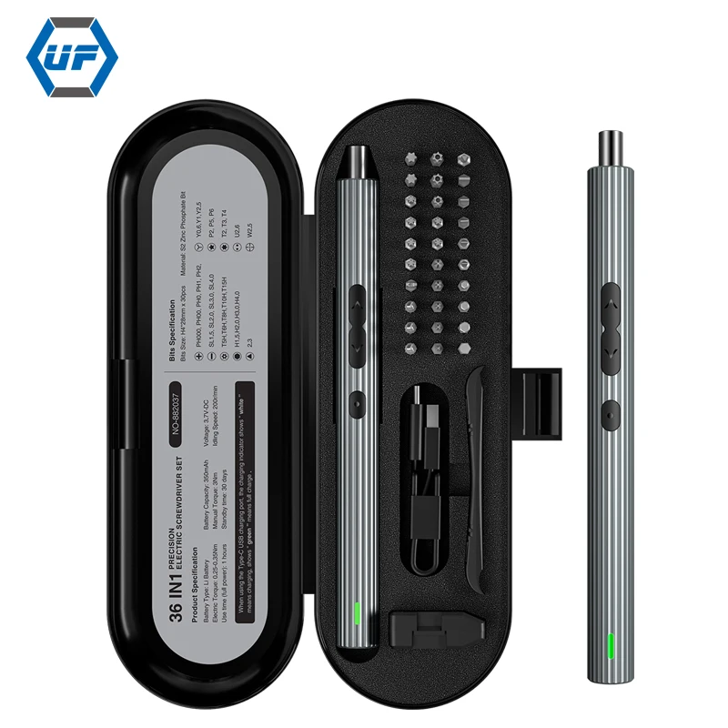 

Набор отверток электрических с 30 насадками Phillips PH00 Torx, 36 в 1