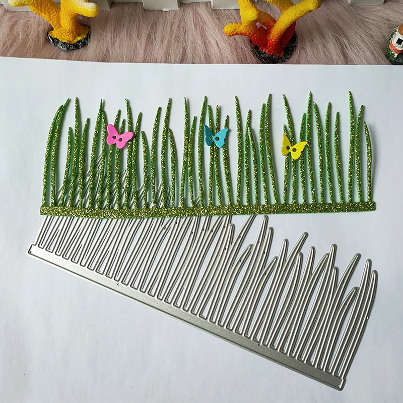 

New Green Grass Metal cutting die mould scrapbook decoration embossed photo album decoration card making DIY handicrafts