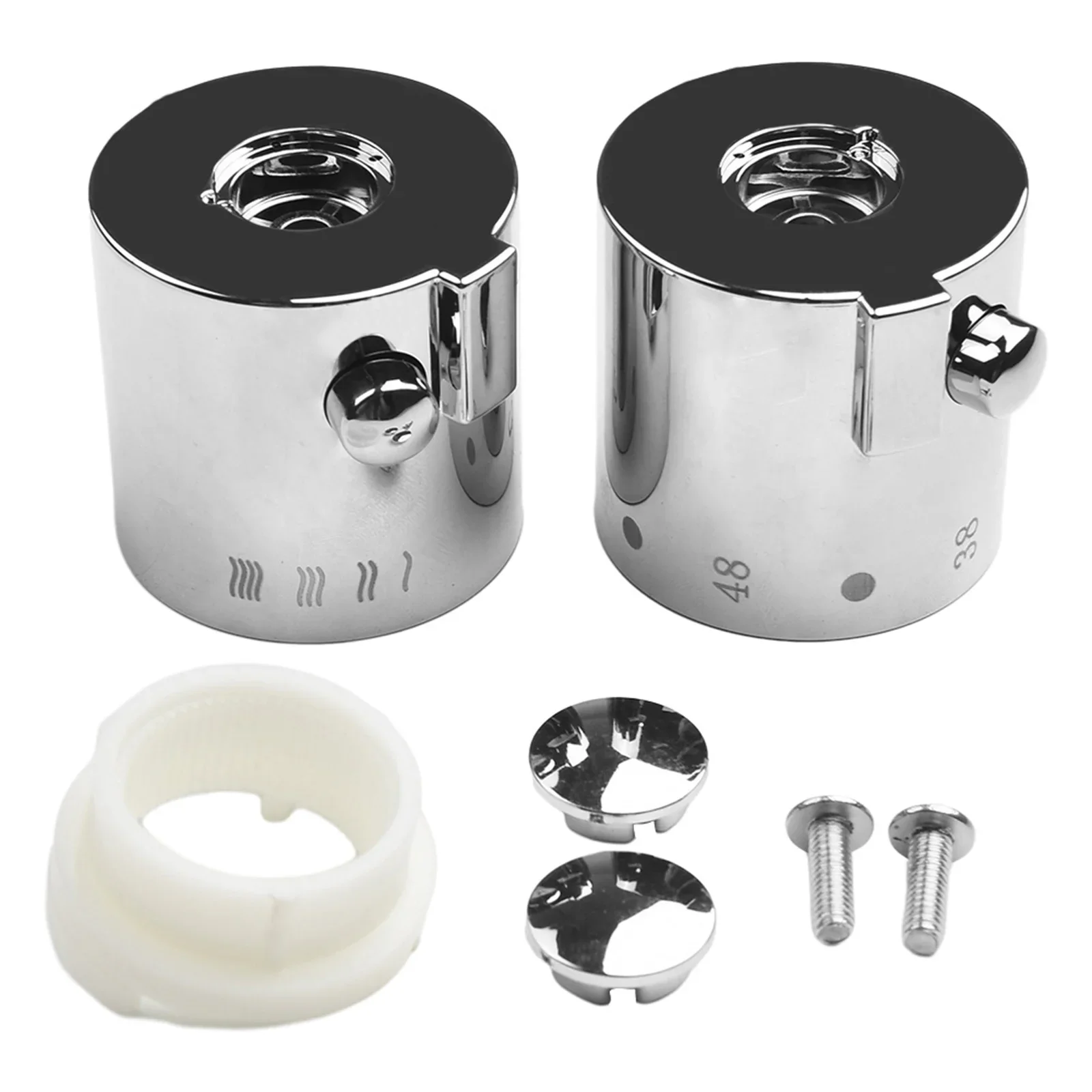 

Термостатические ручки для душа хромированные