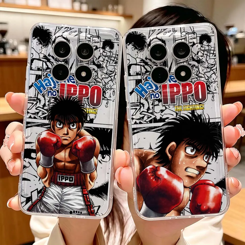 Фото Аниме «Хаджиме но Иппо» для Xiaomi POCO X7 X6 X5 F7 F6 F5 F4 M8 M6 C85 C71 Pro Защитный прозрачный чехол для телефона №2
