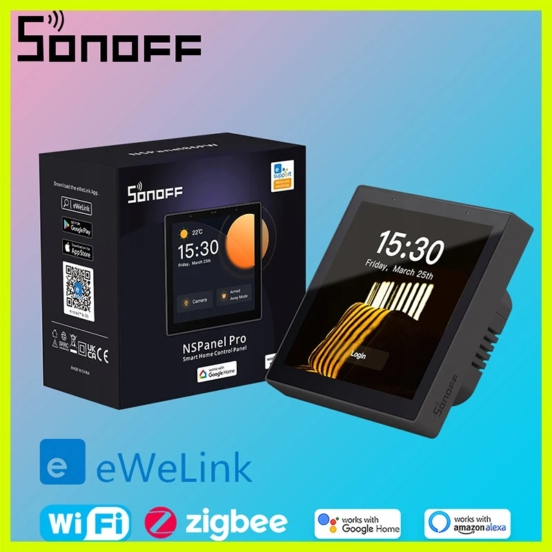 

SONOFF NSPanel86PW Smart Scene Wall Switch Wifi Smart Thermostat Display Switch Control Works with Alexa Google
