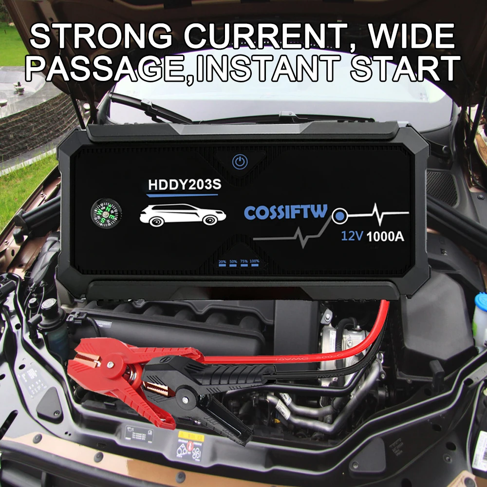 

Внешний аккумулятор для запуска автомобиля, портативное устройство для быстрой зарядки, 12 В, большая емкость, а, бесплатная доставка