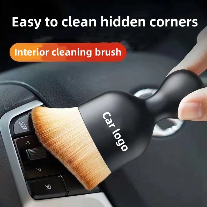 

Car interior cleaning brush with logo Air conditioning outlet Cleaning soft brush Car interior crevices Dust brush auto parts