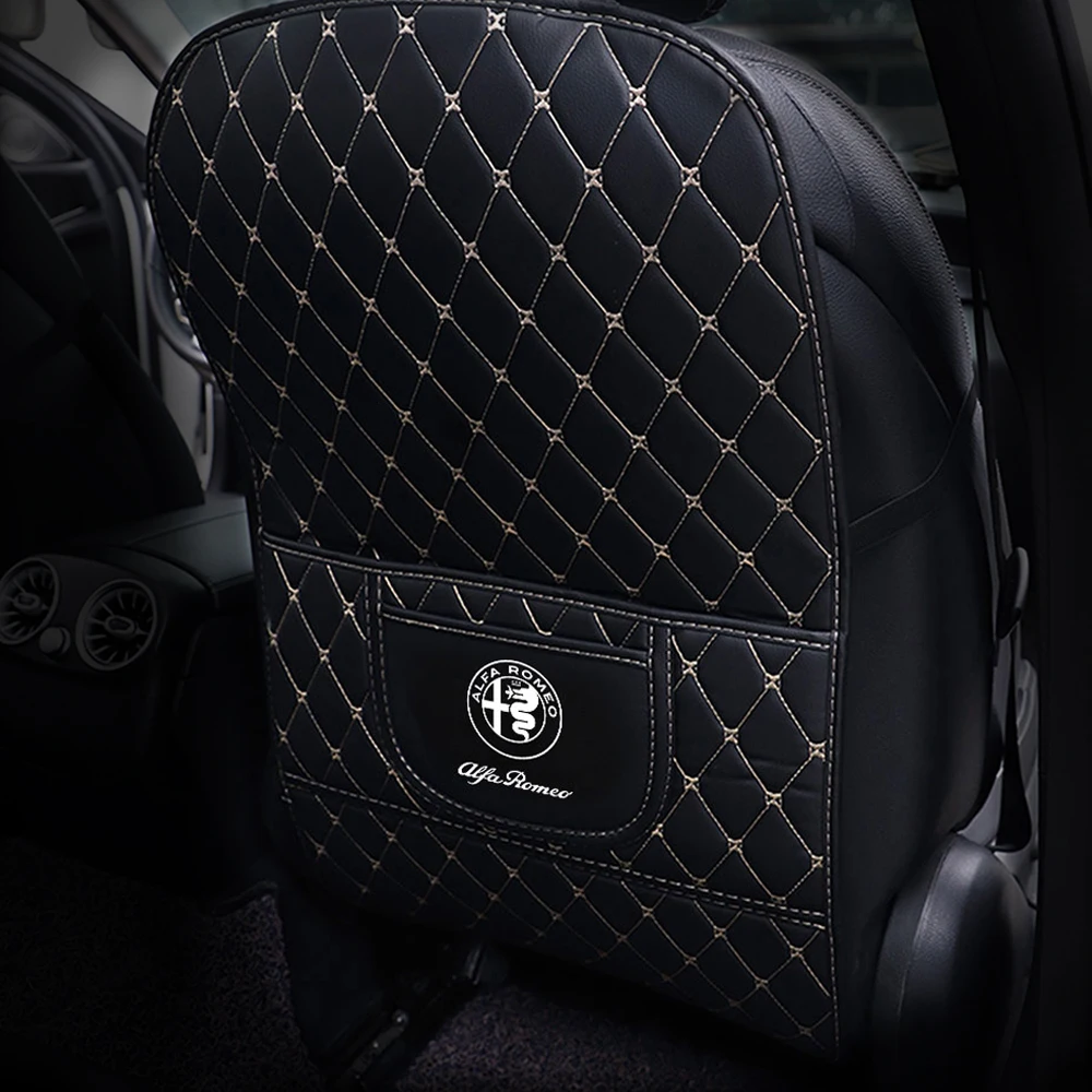 

Защитная накладка на автомобильное сиденье, Противоударная Накладка для Alfa Romeo Giulia Giulietta 159 156 Mito Stelvio 4C 147 Sportiva, автомобильные аксессуары