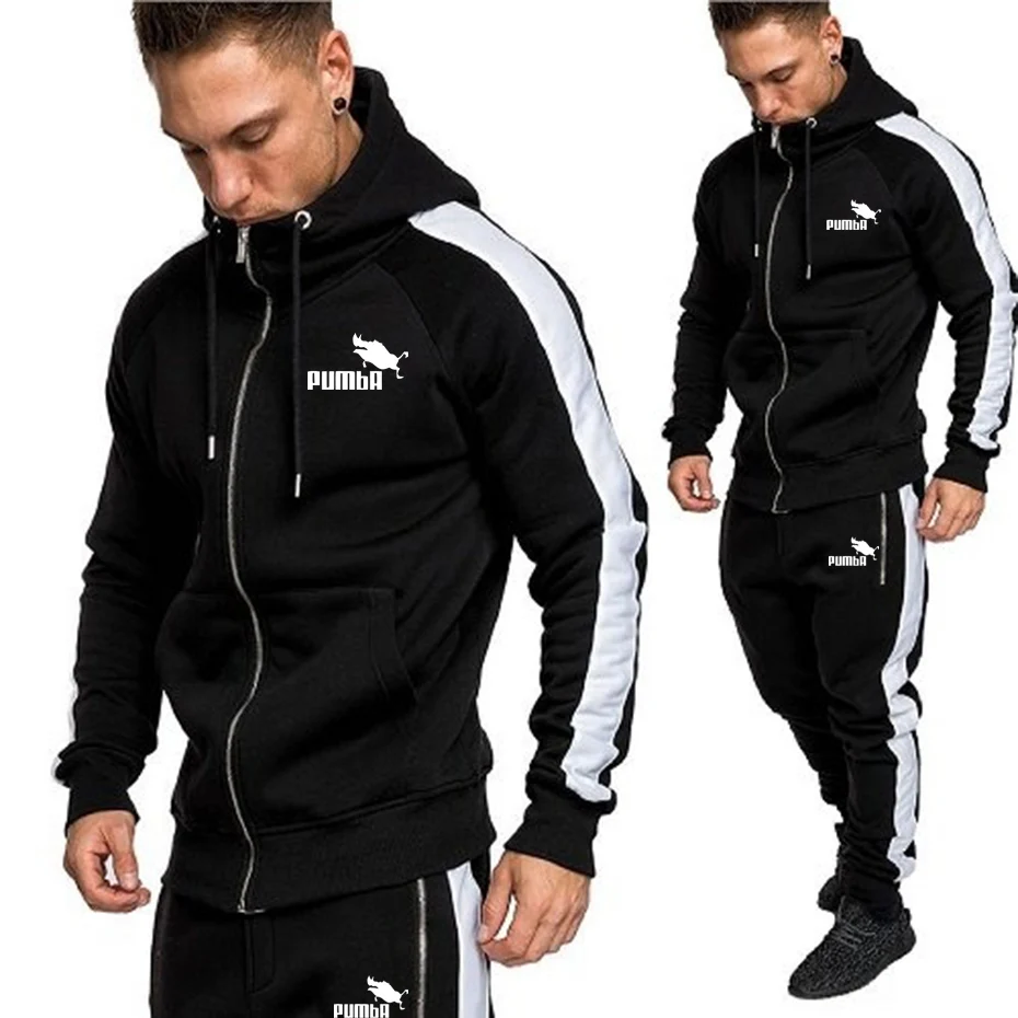 

2022 мужские спортивные костюмы PUMBA, верхняя одежда, толстовки, мужские свитшоты на молнии, кардиган, мужской комплект одежды, брюки