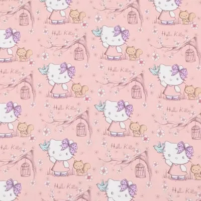

Japanese Hello Kitty My Melody Cotton Fabric Handmade Sewing Patchwork Quilting Baby Dress Home Sheet Needlework DIY Meterial