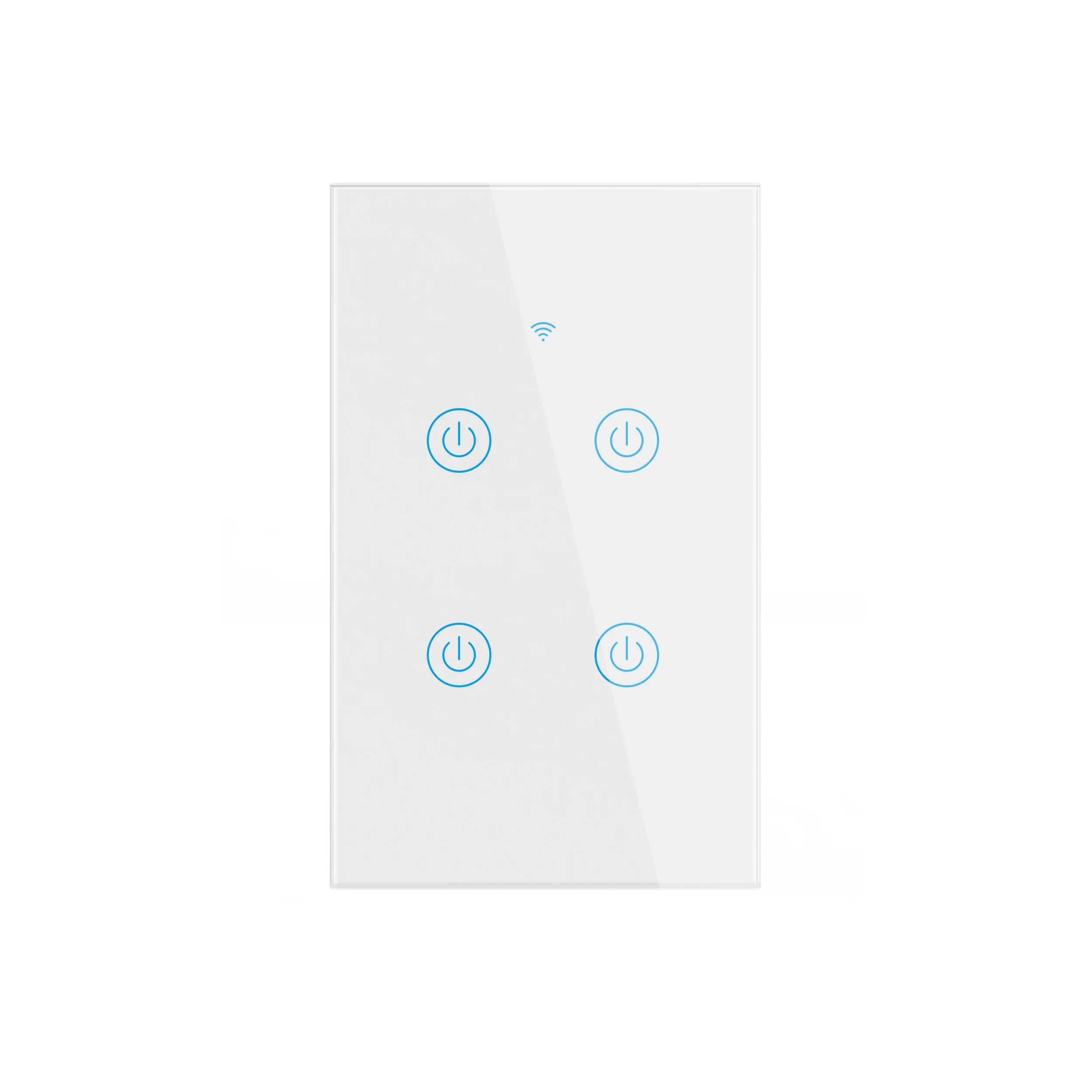 Умный выключатель Tuya с Wi-Fi и американской розеткой, с нулевым проводом, 1, 2, 3, 4 клавишами, работает с приложением Smart Life на 100-240 В и поддержкой Alexa и Google Home