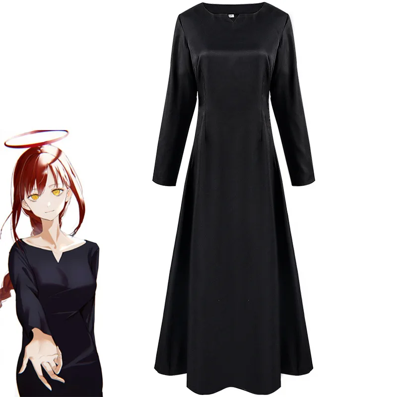 

Костюмы для косплея аниме бензопилы для мужчин Mitaka Asa женские сексуальные черные платья Униформа костюм Хэллоуин вечевечерние НКА маскарад...