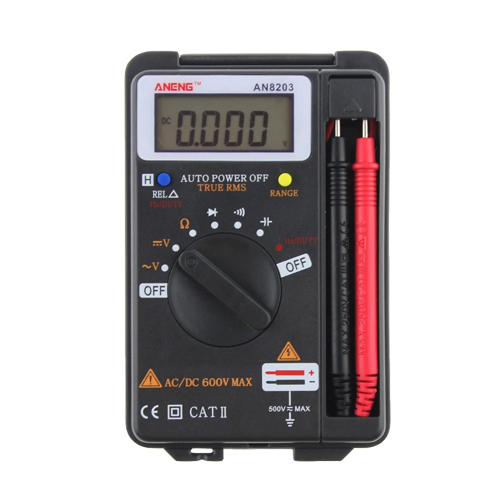 

ANENG AN8203 Digital Multimeter 3999 counts Handheld Pocket portable Mini Digital AC/DC voltage Professional Multimeter