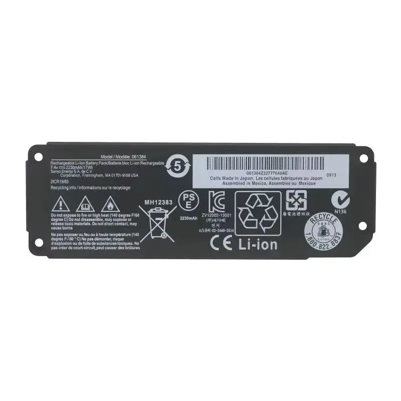 Фото Аккумулятор для Bluetooth-колонок Bose Mini 1-го поколения, совместимый с моделями 061384, 061385, 061386, 063404 №2