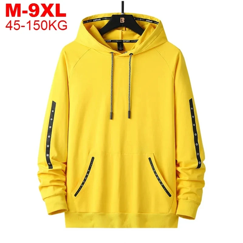 

Plus Size M-6xl 7xl 8xl 9xl Hoodies Men Harajuku Hooded Sweatshirts 2023 Male Streetwear Oversized Hoody Mens Loose Pullover