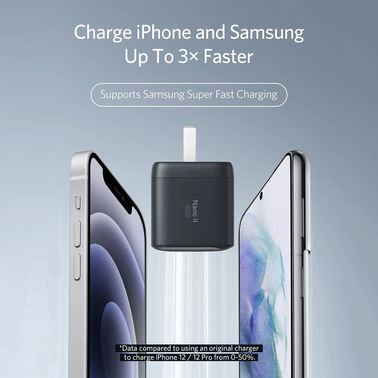 anker usb type c charger nano ii 65w fast compact foldable mini travel phone chargers gan pps for macbook proair galaxy s20ipad free global shipping