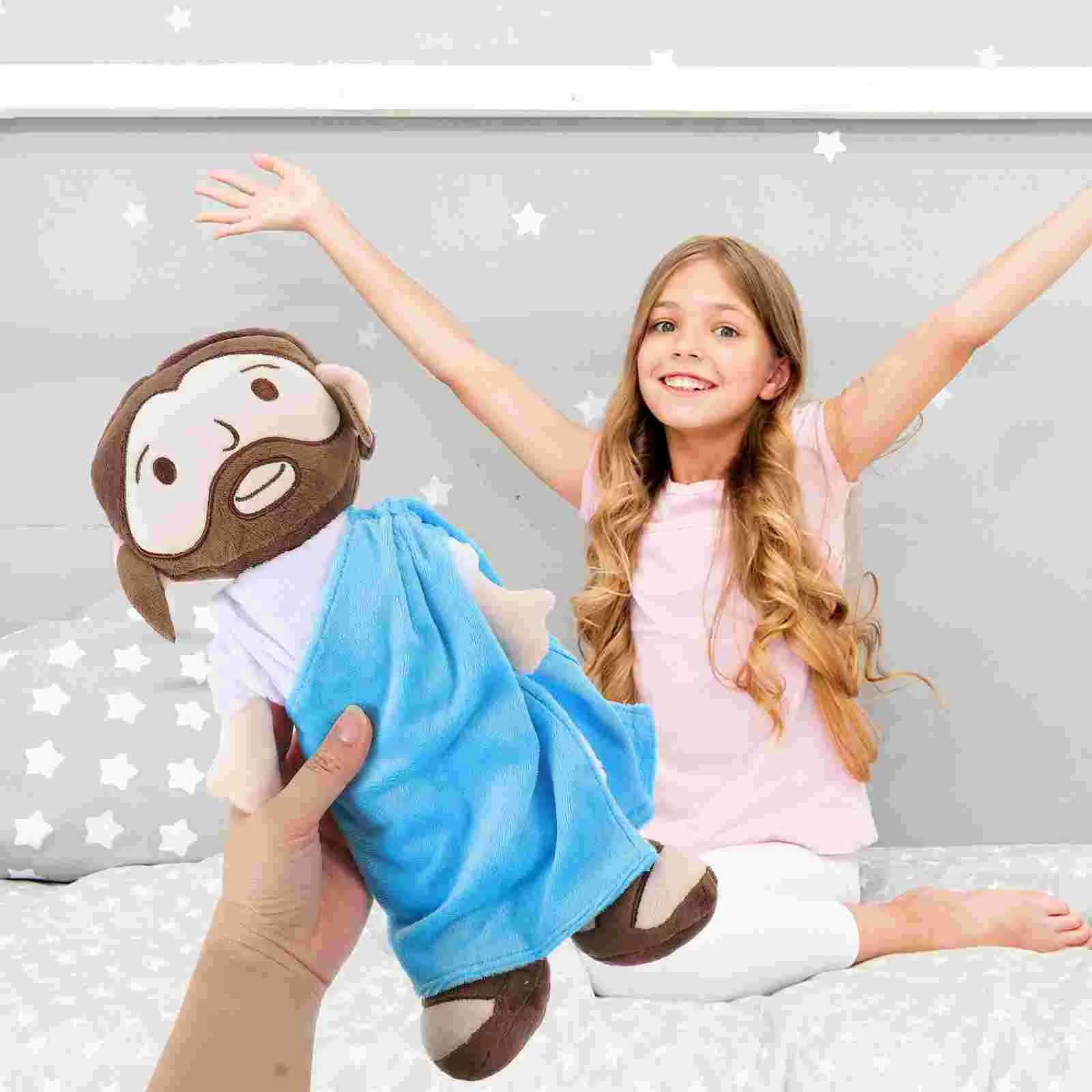 

Household Child Kids Toy Virgin Mary Hugging Pillow Pp Cotton Portable Stuffed Figure