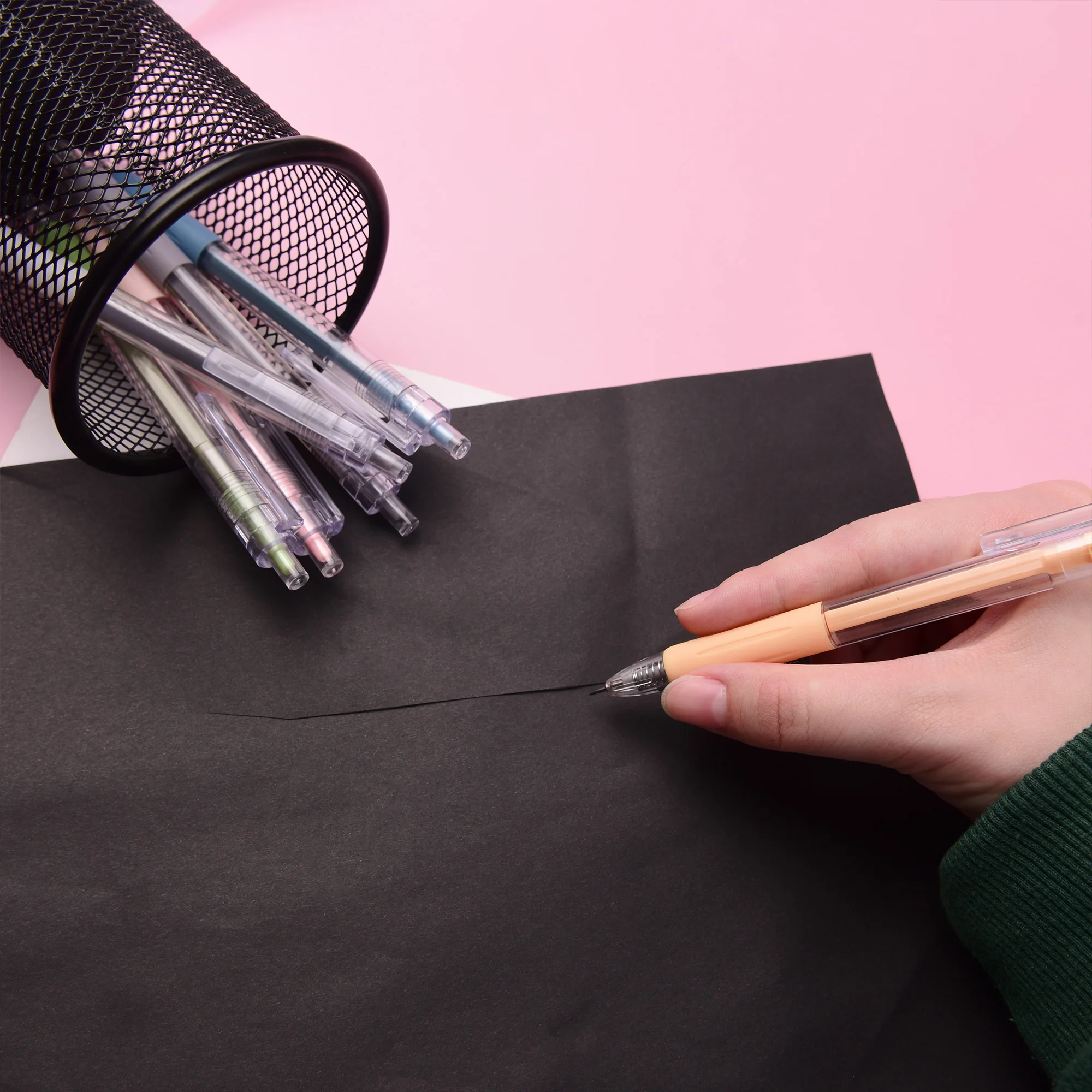 1 шт. многоцветный ручной самодельный аккаунт стикер ручки для резки бумаги