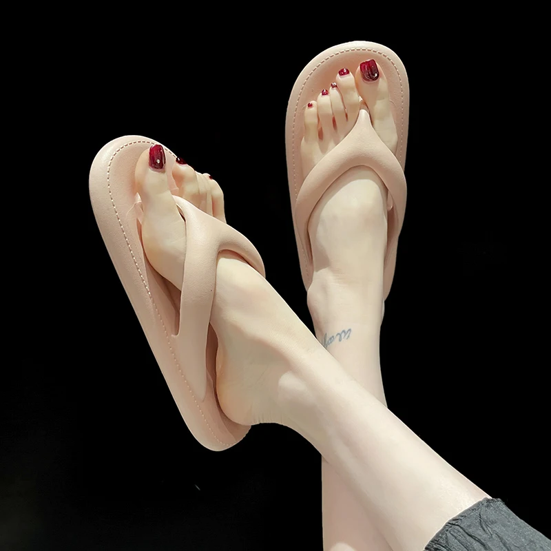 

Slipper Summer Women Brand Casual Sandal Men Light Breathable Comfortable Beach Shoe Soft Non-slip Bathroom Flip Flops New 36-45