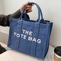 2022 casual canvaslarge capacity tote women handbags designer brand letters shoulder crossbody bags luxury big shopper bag purse
