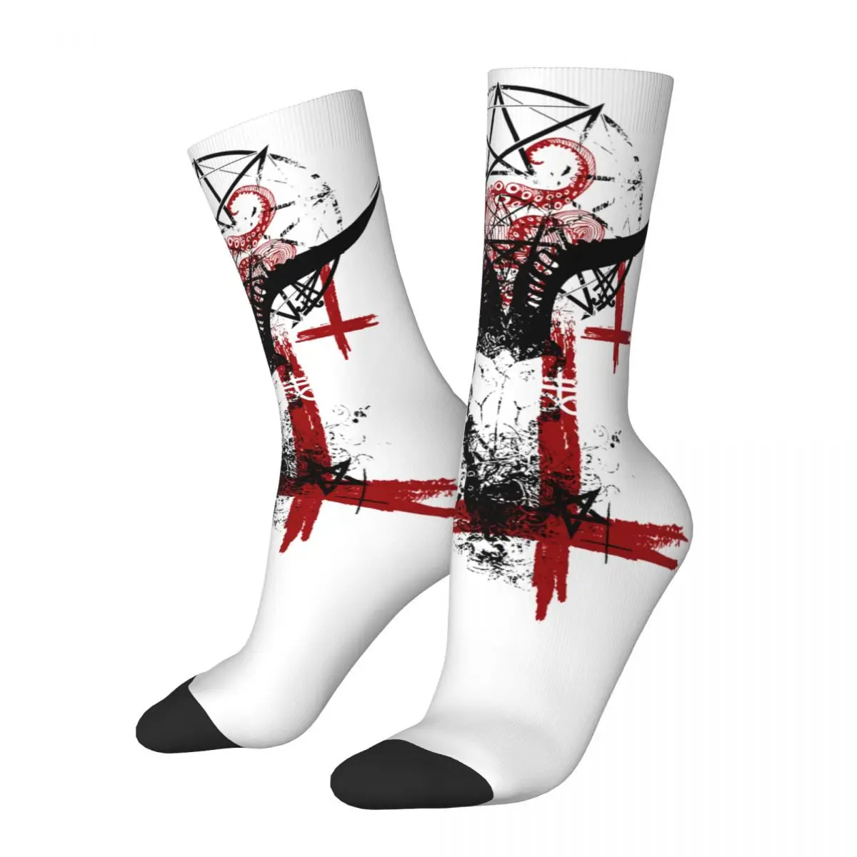 

Goat Skull Demon Tentacle Hip Hop Harajuku Baphomet Satan Lucifer Happy Quality Pattern Printed Boys Crew Sock Casual Gift
