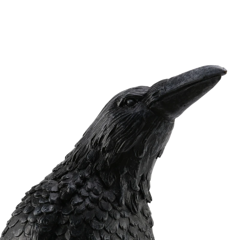 Статуя ворона 2X искусственный ворон статуя из смолы птица скульптура уличные