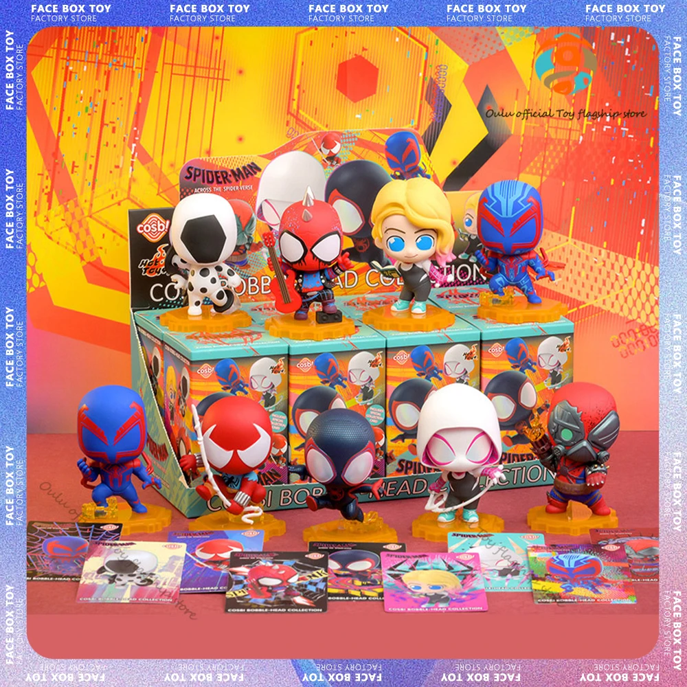 

Горячие игрушки, мини-фигурки, Человек-паук, поперек паука, версия серии глухая коробка, Человек-паук, Косби, Бобл-голова, суши, коробки, игрушки, подарки