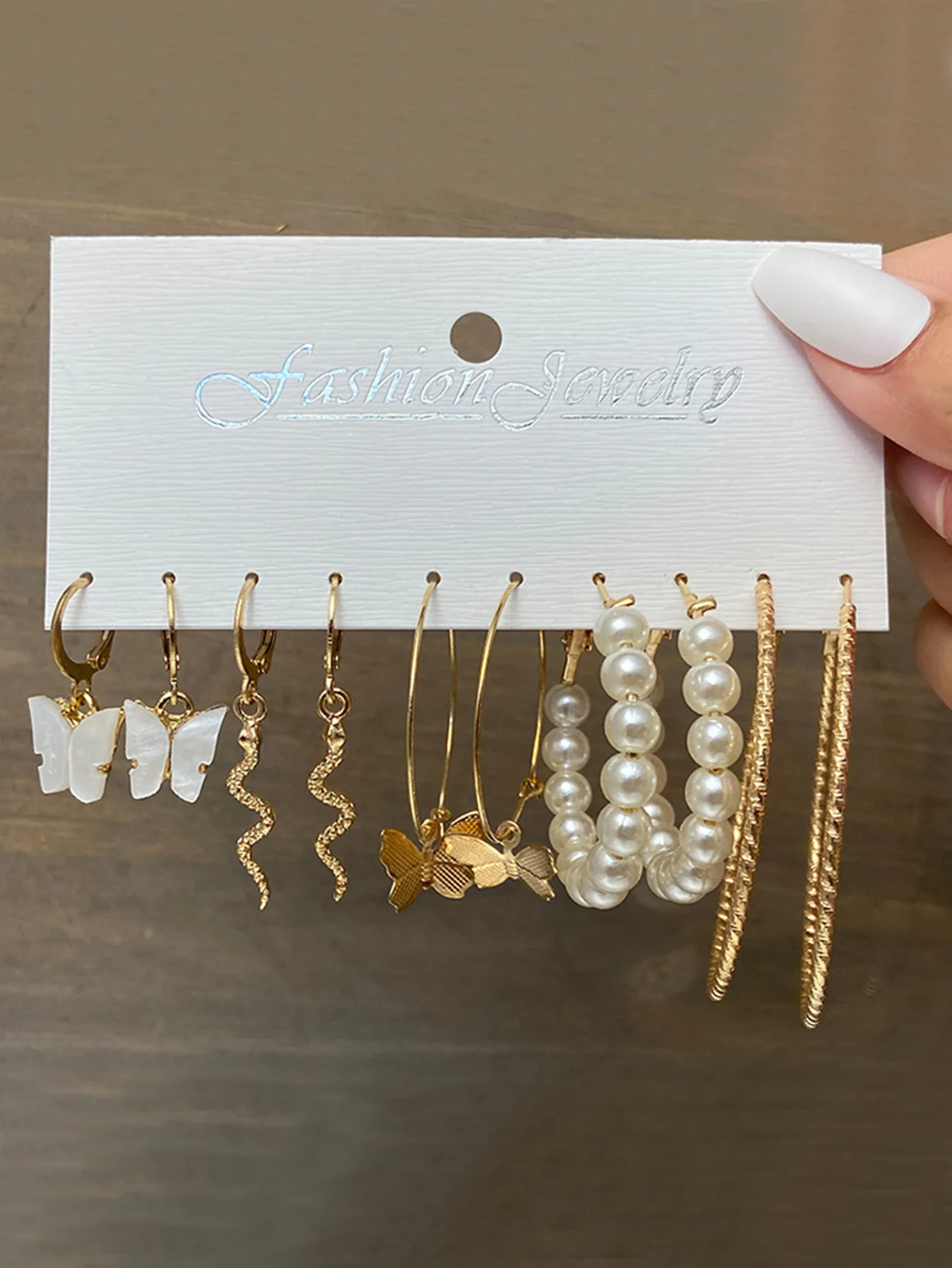 

ZG Pearl Dangle Earrings Set Gold Color Hoop Earrings for Women Vintage Metal Big Circle Hollow Earring Trendy Fashion Jewerly