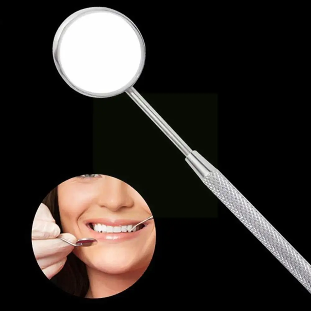 

Steel Dentist Mirrors Teeth Care Checking Mirror Dental Check Tools Mouth Hygiene Tooth Whitening Care E7n2