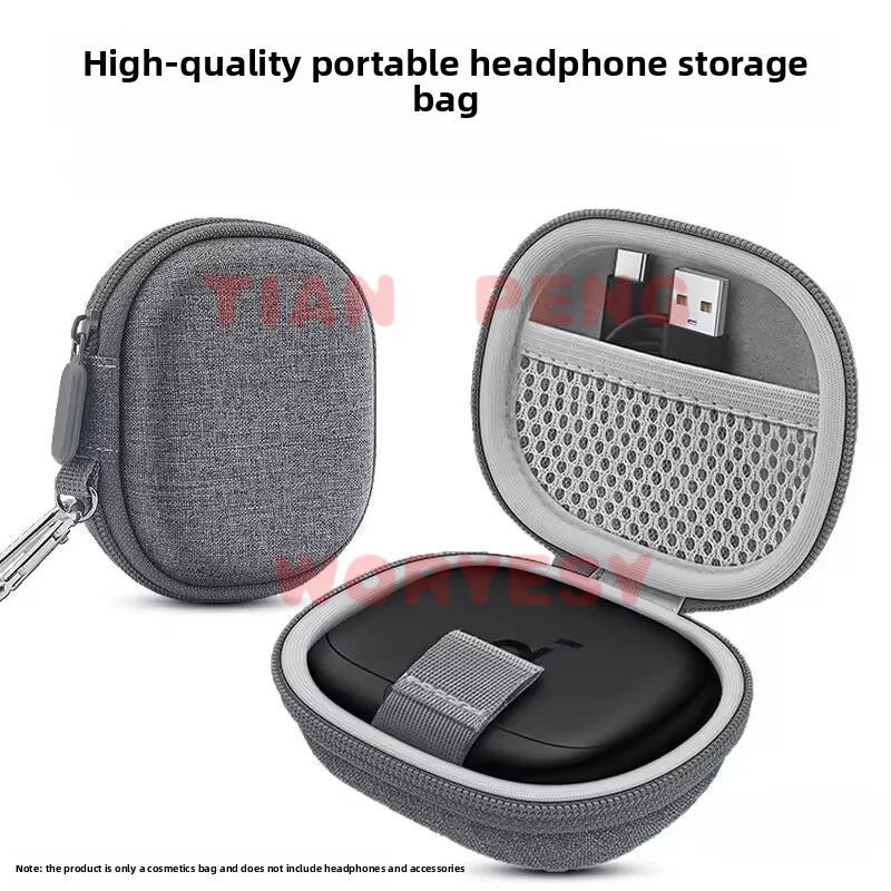 Фото Специально разработанный чехол WYORESY для хранения Bluetooth-гарнитуры Soundcore Aero Fit Pro соответствует оригинальным размерам открытой гарнитуры. №4