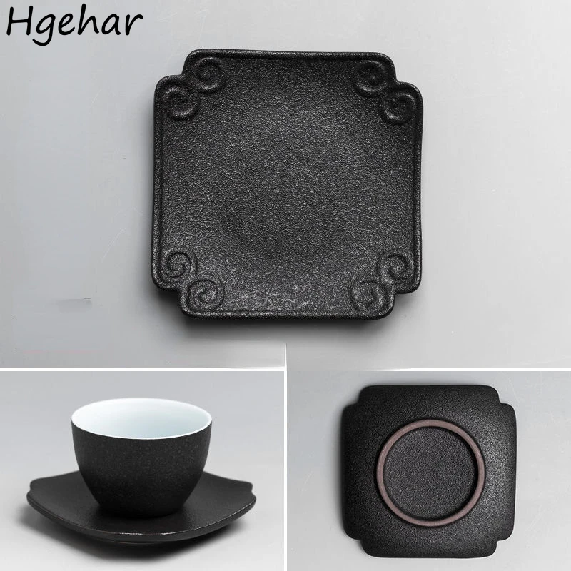 

Pottery Tea Mat Traditional Chinese Style Vintage Teaware Elegant Special Gifts Design Kitchen 6 Styles Home Popular Anti-heat
