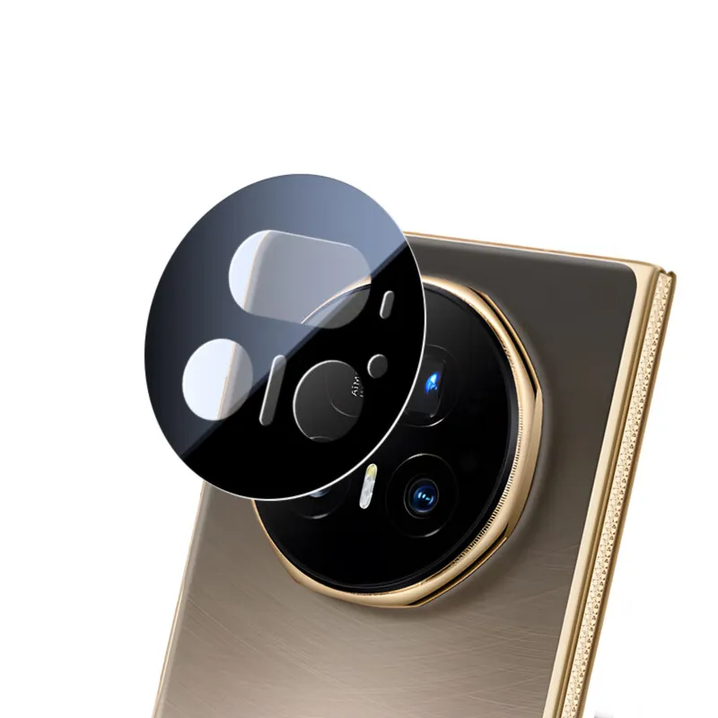 Фото Защитное стекло для объектива 3D-камеры и задней панели For Honor Magic V5, защитная пленка с кольцом для позиционирования №3