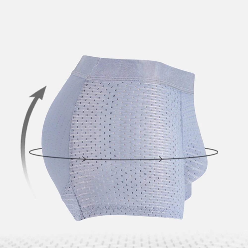 Мужские боксеры с низкой талией шорты усилитель ягодиц мягкое нижнее белье