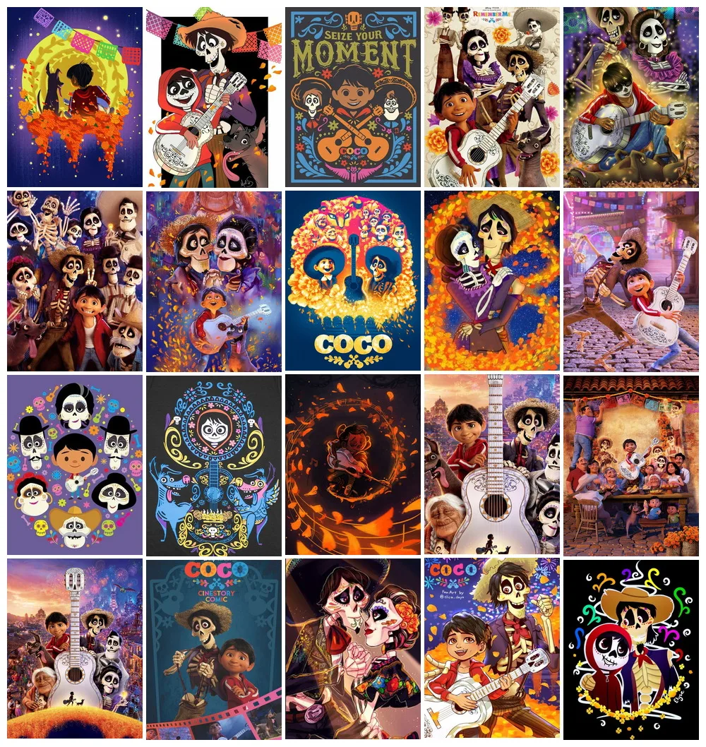 Алмазная картина на тему фильма Disney Coco классический стиль произведение