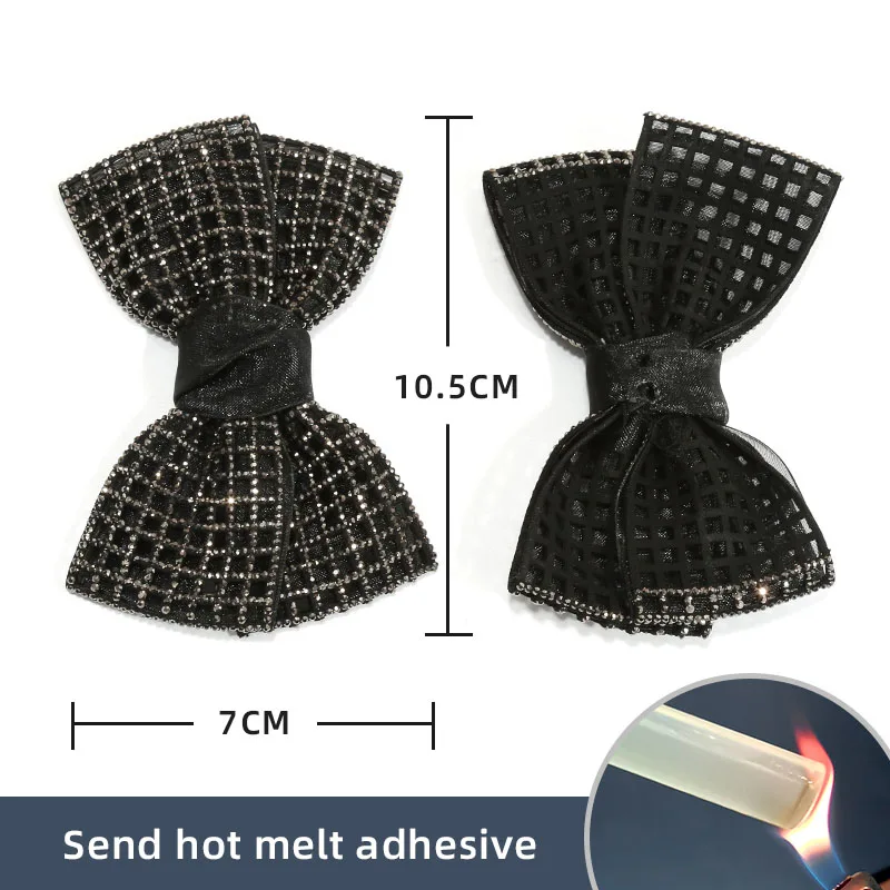 Bow Metal Decorative Shoes Floral Handmade DIY Self-adhesive Women's Shoes Rhinestone High Heel Buckle Single Shoe Accessories