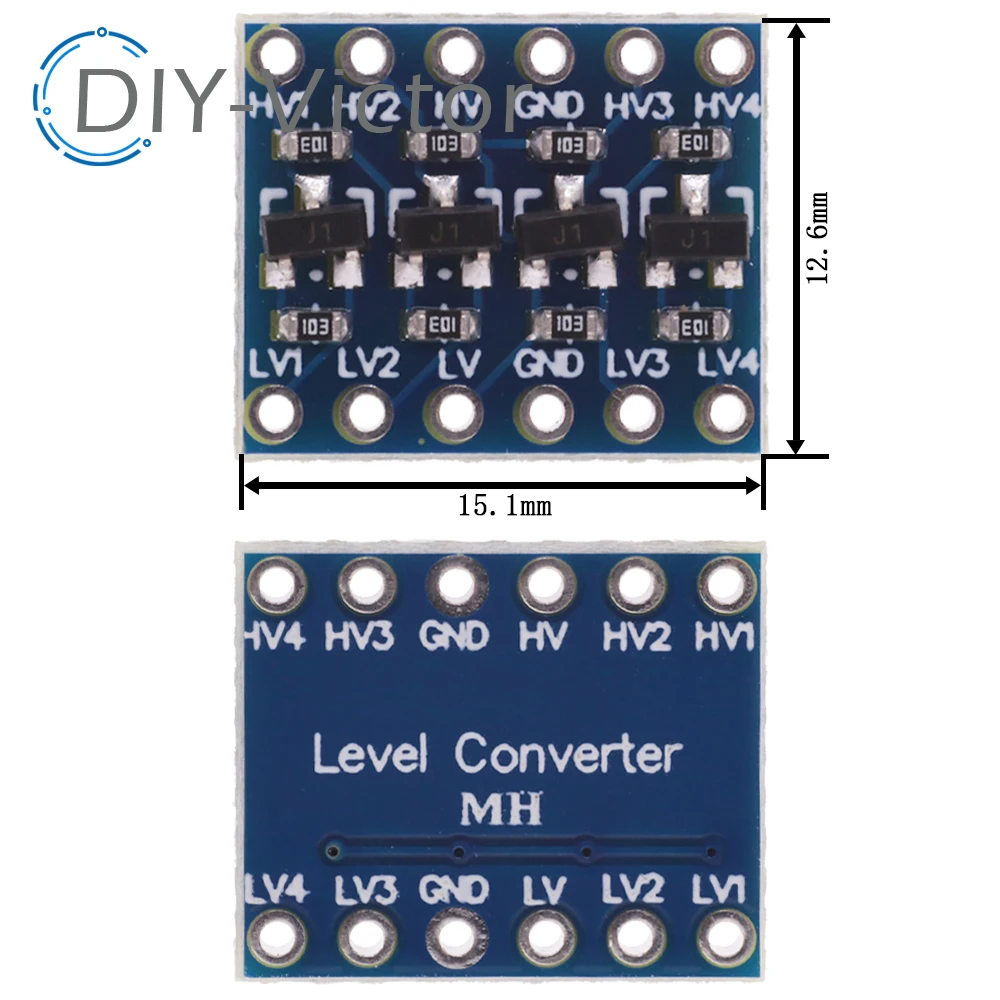 Фото 2-канальный преобразователь логического уровня IIC I2C двунаправленный Модуль платы 2 4 8 потоков постоянного тока 4/8 В/5 В с контактами для Arduino Raspberry Pi №5