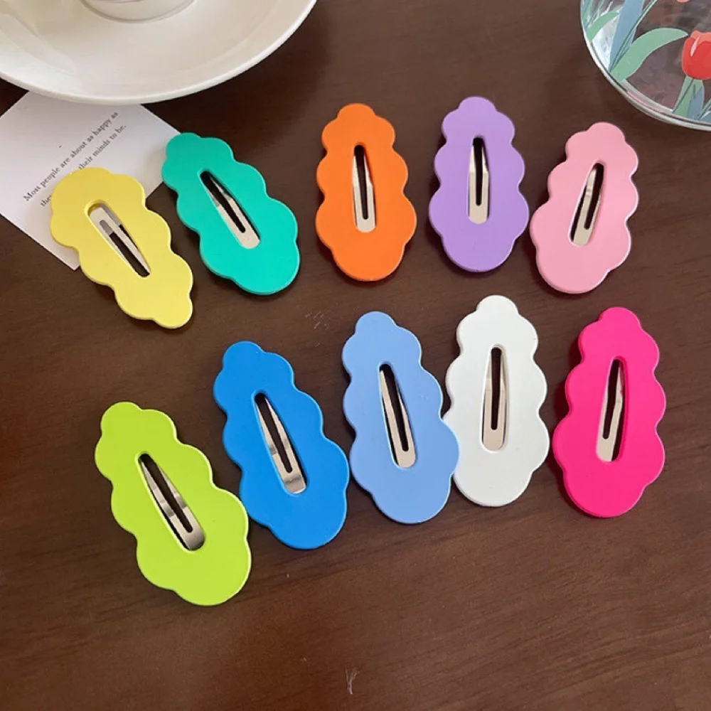 

1Pcs Wave Waterdrop Shaped Hair Pins for Girls Colorful Hair Clips BB Hairpins Barrettes Headwears Kids Fashion Hair Accessories