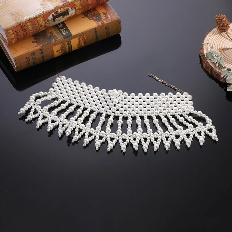 Модное ожерелье жемчужное свадебное платье аксессуары на плечо цепочка с
