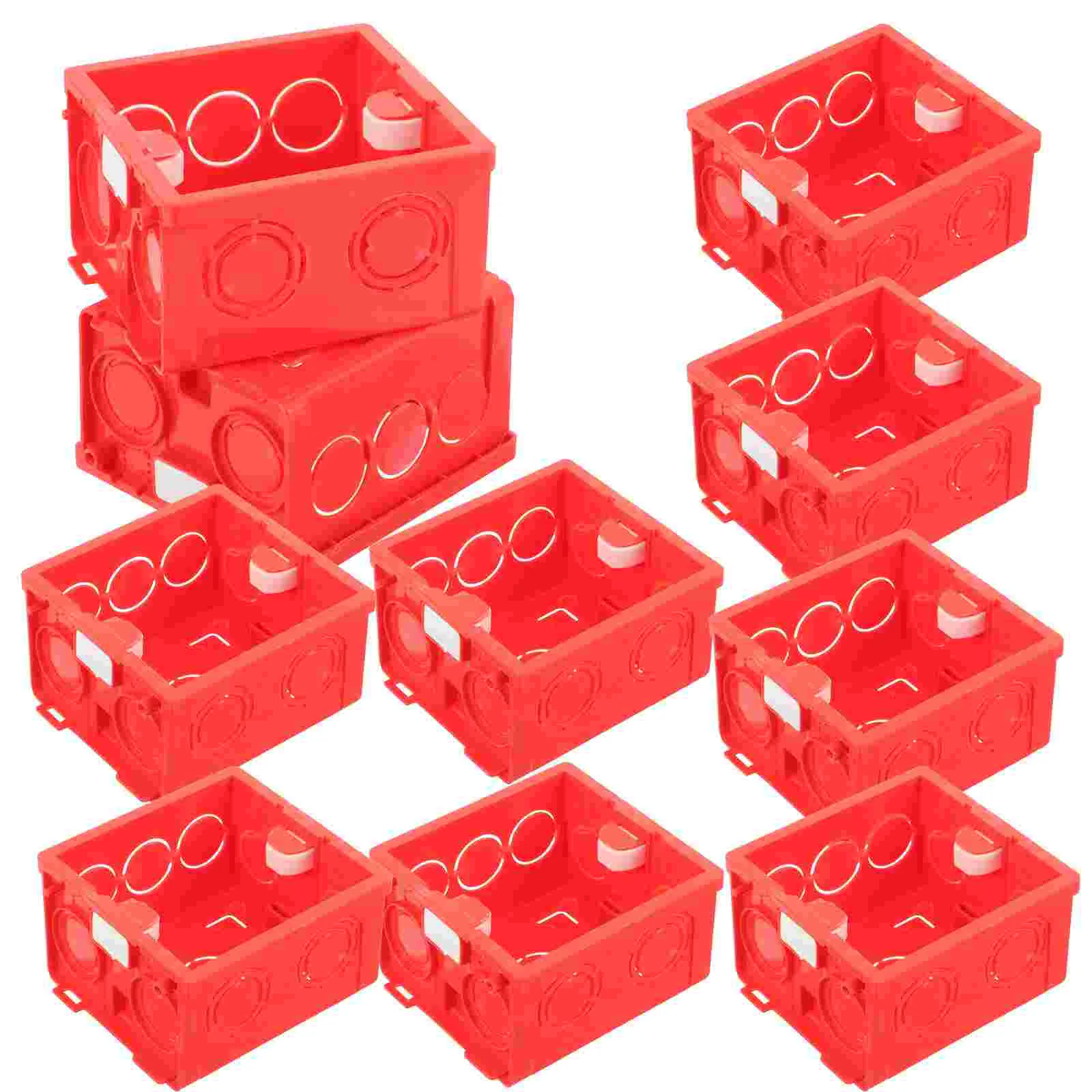 

10pcs Wall Switch Box Electrical Outlet Mounting Cassette Wall Socket Mounting Box Socket Junction Boxes