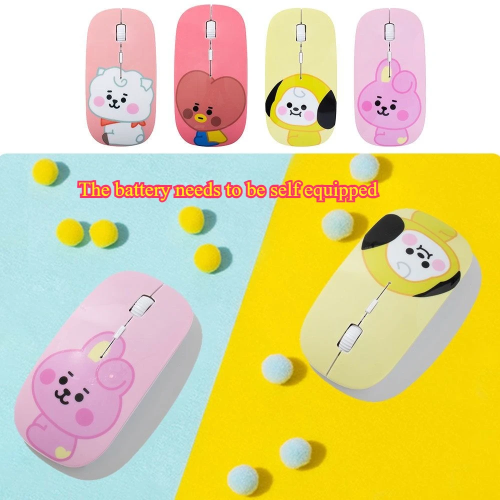 Фото Беспроводная мышь BT21 Same из серии Korean Wave Peripheral для дома и офиса, бесшумная №1