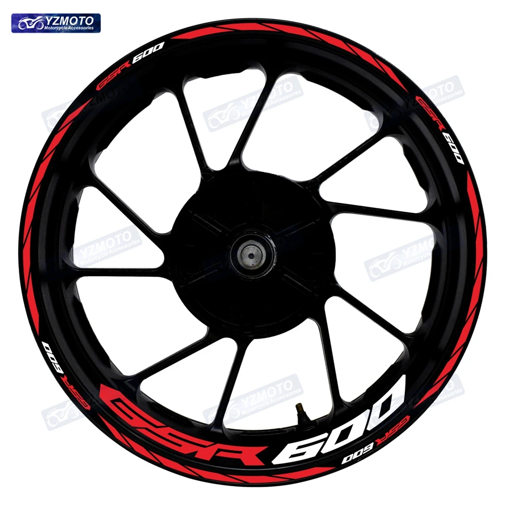 

Для мотоцикла GSR600 GSR 600, ступица переднего и заднего колеса, 17-дюймовая наклейка, водостойкий светоотражающий обод, декоративные наклейки, наклейка