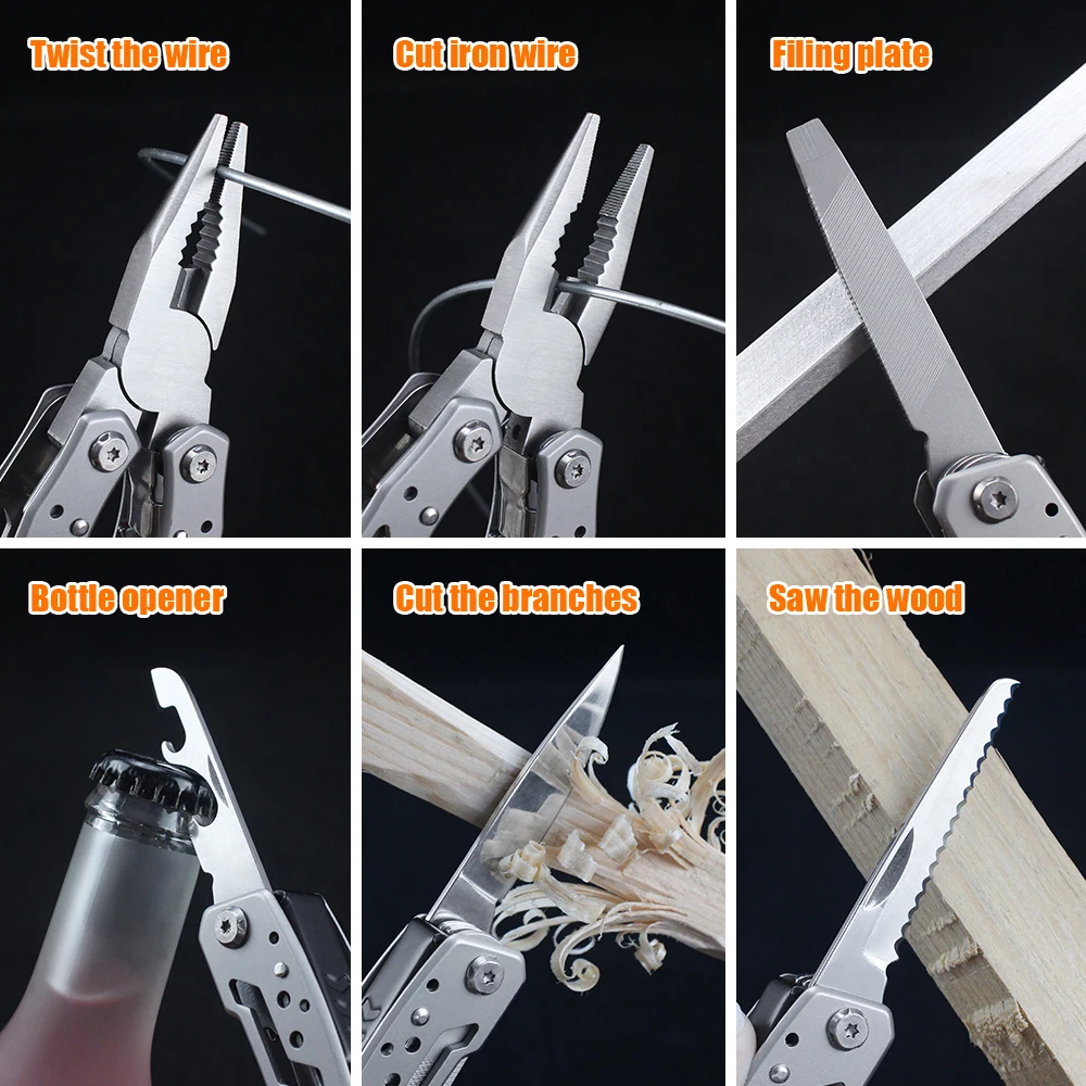 Многоцелевой инструмент Tunafire для резки проводов плоскогубцы швейцарский