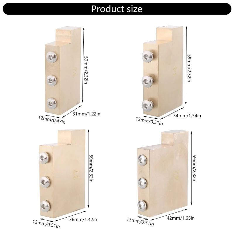 Полностью латунный блок тремоло для электрогитары 34 мм расстояние между