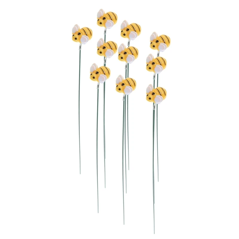 

10pcs Garden Stakes Decoration 12in Outdoor Yard Art Stakes Patio Ornaments