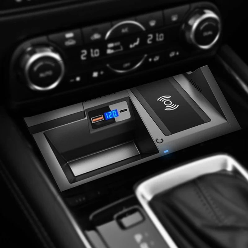 

30W Car Wireless Charging Center Console Panel Phone Panel Charging Board for Mazda CX-5 CX5 2017 2018 2019 2020