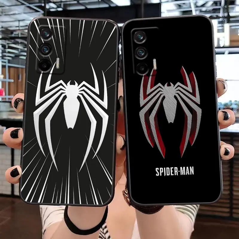 

Marvel Spider Logo Cover Case For Realme 5 6 7 7i 8 8i 9 9i C21 C21Y C25 C15 C11 C12 C20 5G C35 XT GT Neo3 GT2 Pro Plus TPU Case