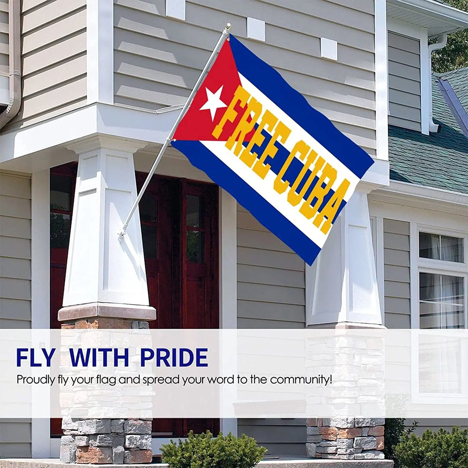 Free Cuba Flag Pride 3x5 Ft Banner Outdoor Indoor Decor Garden | Flags