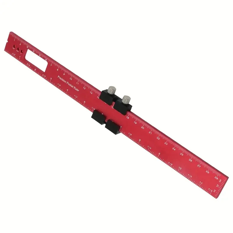 

1 шт./3 шт. 160/200/300 мм Т-образная линейка из алюминиевого сплава, прецизионная деревообрабатывающая карманная измерительная линейка, дюймовая/метрическая с направляющими