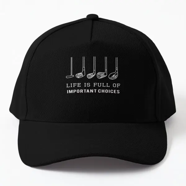 

Funny Life Is Full Of Important Choices Baseball Cap Hat Casual Mens Outdoor Snapback Fish Hip Hop Czapka Black Spring Sport