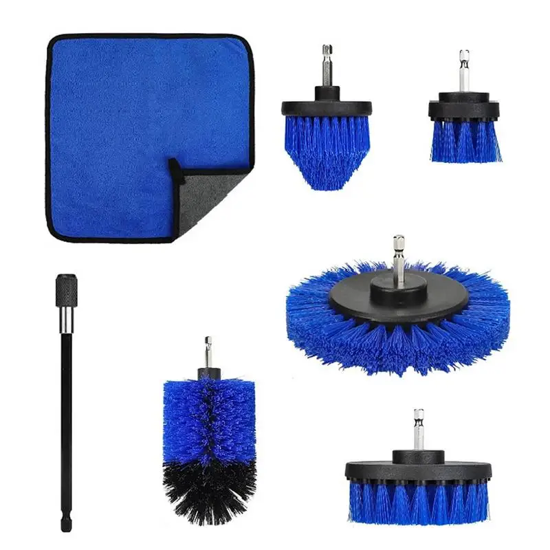 

Power Drill Brushes For Cleaning 7 Pieces Power Scrubber Cleaning Brush Multifunctional Household Cleaning Tools Detailing Brush