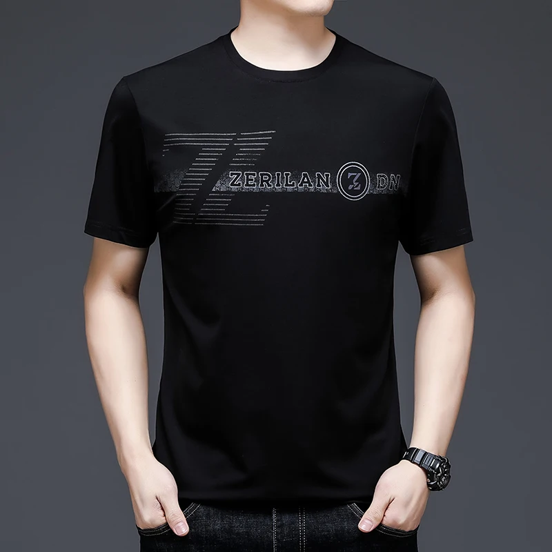 

CASUMANL Brand T Shirts for Men 2022 Summer New Short Sleeve O-Neck Collar Men T-shirt Fashion Print Thin Loose Casual Tees Tops