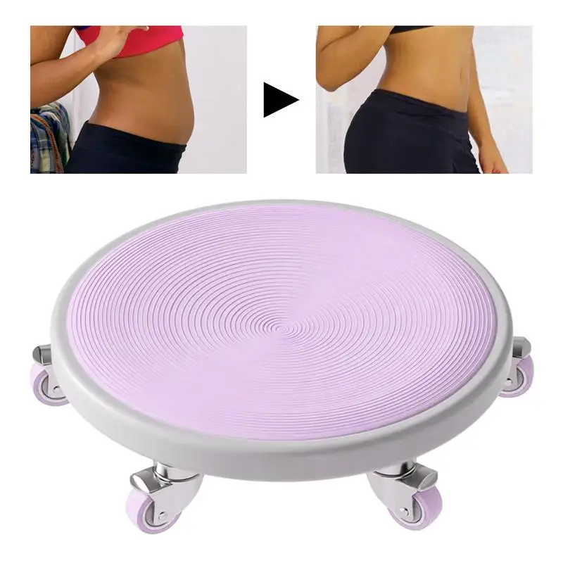 

Abdominal Muscle Disc Fitness 6 Wheels Roller Sliding Equipment Plate With Kneeling Mat Low Noise Workout Equipment